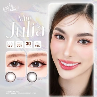 คอนแทคเลนส์ รุ่น Mini Julia สีเทา/ตาล Gray/Brown มีค่าสายตา (0.00)-(-10.00)