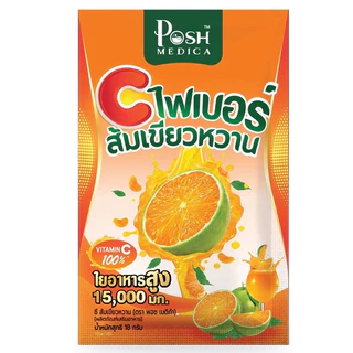มีหลายรส (1 ซอง) พอช เมดิก้า ไฟเบอร์มะนาว ไฟเบอร์มะขาม MC.Plus Posh Medica Fiber P โพรไบโอติก แม็คพลัส
