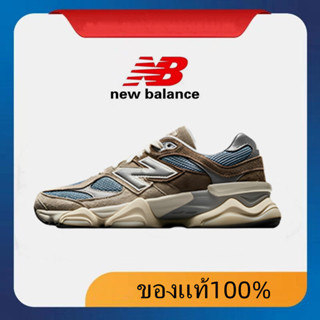 New Balance 9060 Blue brown Sports shoes ของแท้ 100 %