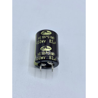 CONDENSER CAPACITOR ตัวเก็บประจุ อิเล็กโตรไลต์ 82uf/450V   105 ํC  (1ตัว)