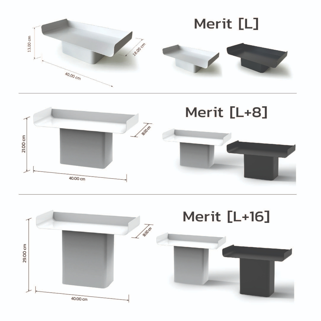 Moreover Merit Seires : ชุดโต๊ะหมู่บูชา “มูนิมอล” แท่นบูชาพระ สไตล์มินอล จัดเป็นชุด วางบนตู้ บนชั้น เหล็ก ขาว ดำ - รูปที่ 7