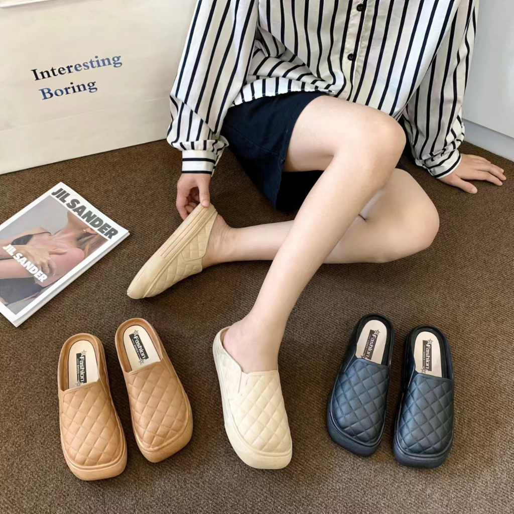 Fshoes ขายดี 🪴 รองเท้าแตะผู้หญิง รองเท้าแฟชั่นเปิดส้น สาวๆออฟฟิซคือดีต่อใจไม่ไหว 💌 ใส่ได้ทุกวัน สวยเริ่ดไม่ซ้ำใคร มี 3 ส
