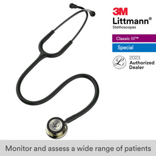 3M Littmann Classic III 27 inch, #5861 (Champagne Chestpiece, Black Tube)