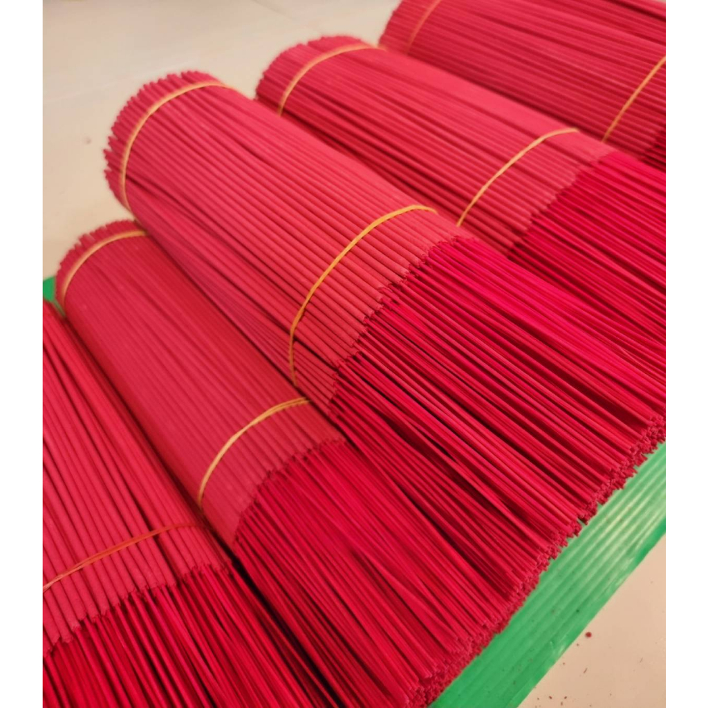 💥 ธูปแดง 500 กรัม ธูปไหว้ท้าวเวสสุวรรณ 🌹ขนาด 32 CM. ราคาส่งโรงงาน 📌 ขายดีทีสุด ควันน้อย ไหว้เทพขอพร incense - รูปที่ 5