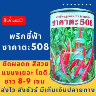 (ของแท้ ส่งไว) พริกชี้ฟ้าซาคาตะ508 ขนาด 50 กรัม