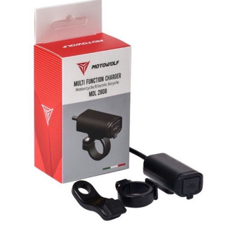 MOTOWOLF MDL2808 USB Charger อุปกรณ์ต่อพ่วงแบต ที่ชาร์จแบตโทรศัพท์มอเตอร์ไซค์ USB สำหรับชาร์จโทรศัพท์ มาใหม่