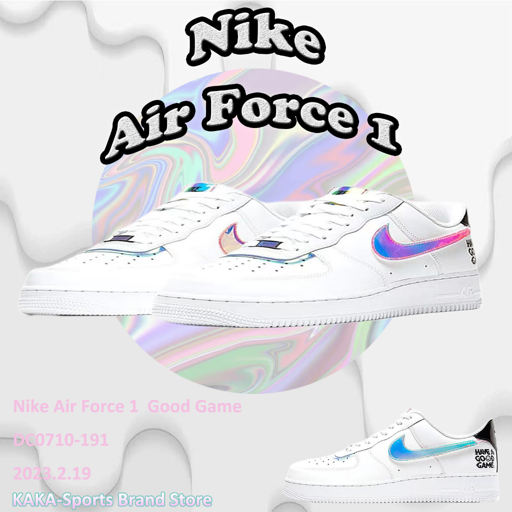 【จัดส่งฟรี】Nike Air Force 1  Good Game ของแท้ 100%,รองเท้ากีฬา,รองเท้าวิ่ง DC0710-191