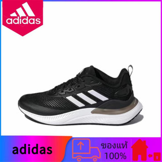 adidas Alphamagma แท้ 100% รองเท้าวิ่งแบบสบาย ๆ ที่ดูดซับแรงกระแทกต่ำสีดำและสีขาว