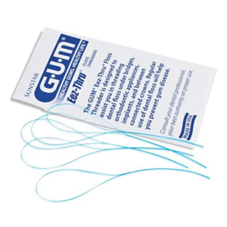 GUM ห่วงน้ำไหมขัดฟัน Dental Floss Eez-Thru Floss Threaders 5 ชิ้น/ซอง