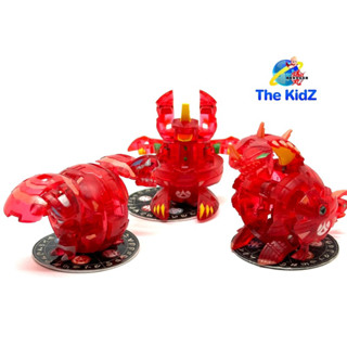 บาคุกัน Bakugan Single Headed - Alpha - Dual - Hydranoid Translucent Pyrus Masquerade Evolution Ltd Edition Set