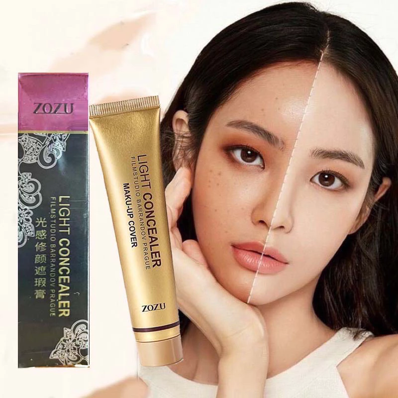 C130.ZOZU Golden Tube คอนซีลเลอร์ มอยส์เจอร์ไรซิ่ง ปรับผิวให้กระจ่างใส หลอดสีทองปกปิดจุดคล้ำถุงใต้ตา