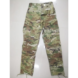 14USARMYกางเกงทหารUSผู้ชาย TROUSERSUSGI Scorpion W2 OCP Ripstop Unisex  ขนาดS-Lรอบเอว27-31 นิ้วลายพราง MULTICAM