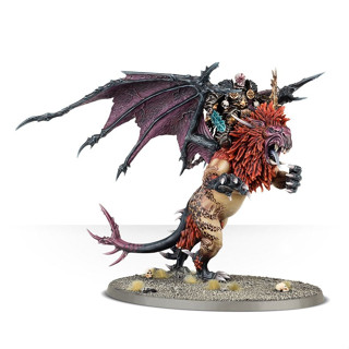 Warhammer AOS : Slaves to Darkness : Chaos Lord on Manticore