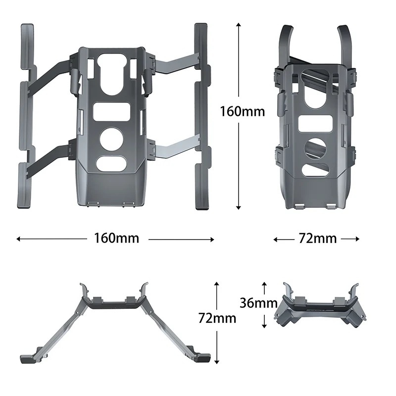STARTRC Mavic 3 Landing Gear Foldable Extended Landing Skid Heighten 45mm Leg for Mavic 3 Classic