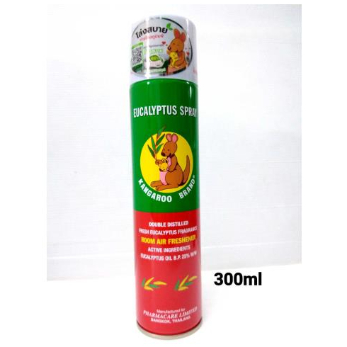 Eucalyptus Spray สเปรย์ปรับอากาศ ยูคาลิปตัส สเปรย์ ตราจิงโจ้ 300 มล.