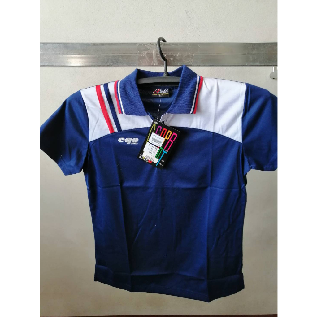 เสื้อpoloหญิง eg682nv สีน้ำเงิน พร้อมส่ง