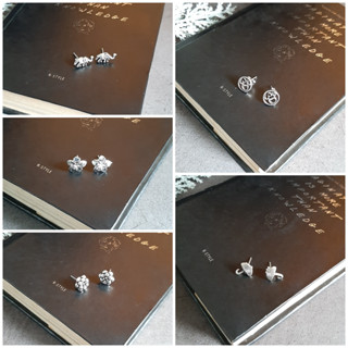 MT ต่างหูเงินแท้ แบบก้านเสียบ ติดหู รวมดีไซน์ Solid 925 Sterling Silver Earrings (se004) MT Jewelry มณีธารา