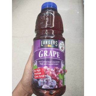 Langers Grape Juice Cocktail From Concetrate Made With Concord Grapes น้ำองุ่น 25%   946 ml ราคาพิเศษ