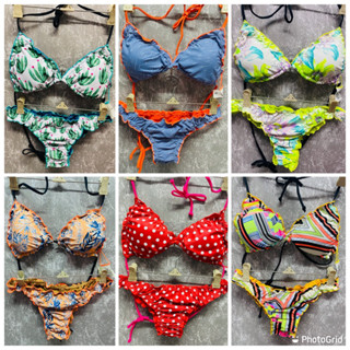 บิกินี่สายฝอ bikini size L เซ็กซี่แบบผูก พร้อมส่งในไทย