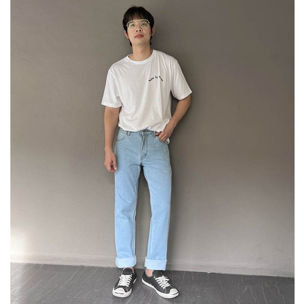 Golden Zebra Jeans กางเกงยีนส์ชายทรงขากระบอกไซส์เล็กไซส์ใหญ่ กางเกงยีนวินเทจ ส่งเปลี่ยนฟรี - รูปที่ 3