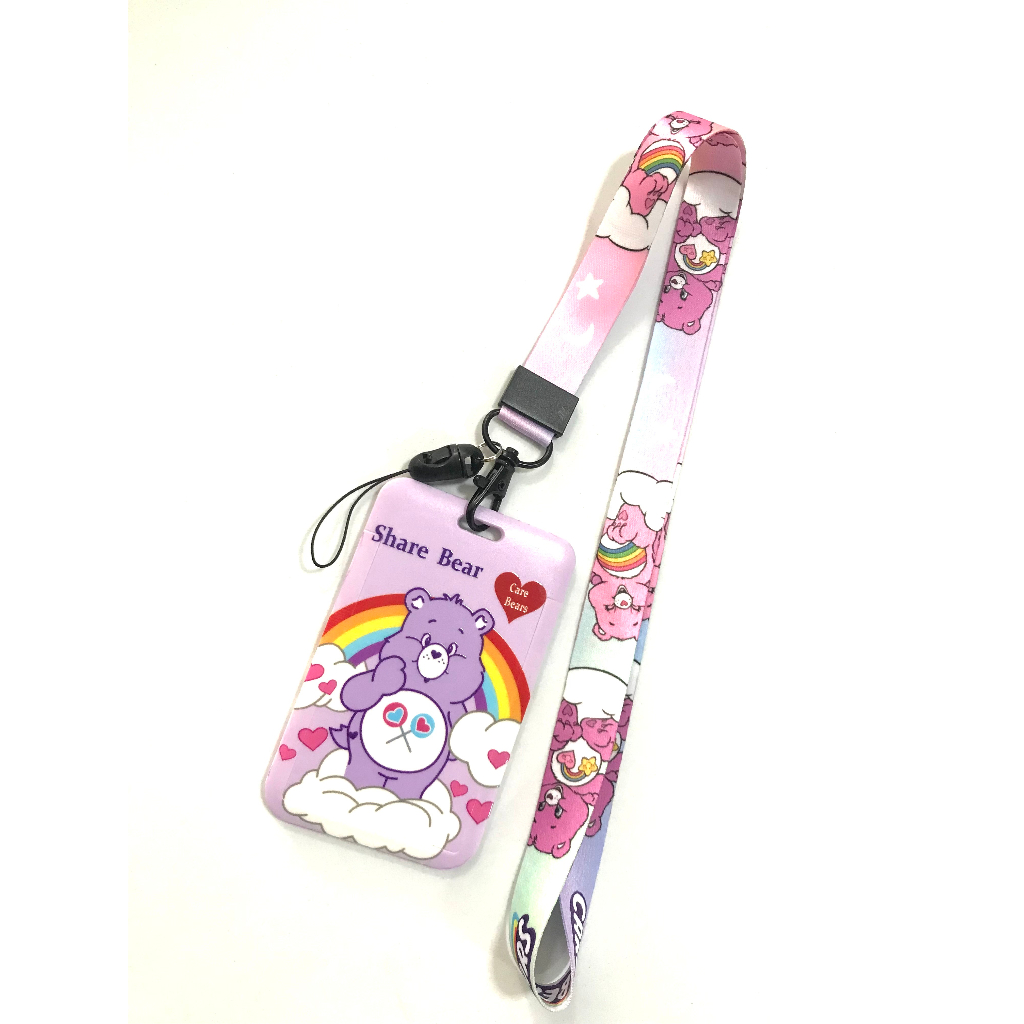 BEAR  PP สายคล้องคอ สายคล้องบัตร ซองใส่บัตร ที่ใส่บัตร พร้อมสายคล้องคอ (2cm) ลาย BEAR  PP  สวย  สำหร