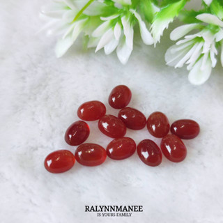 พลอยเรดอาเกตแท้ ( Red agate ) ขนาดพลอยประมาณ 6 x 8 มิล สอบถามทางข้อความได้ค่ะ