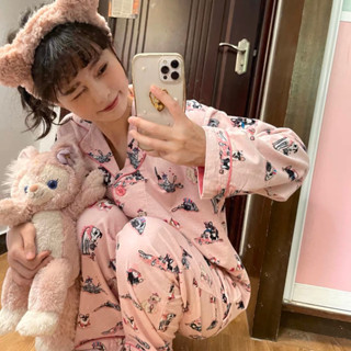 ชุดนอนเสื้อแขนยาว(ทรงหลวม)+ขายาว 🦮👛🧁รวมลายน้องหมาหลายสายพันธุ์✨ ของแท้💯%