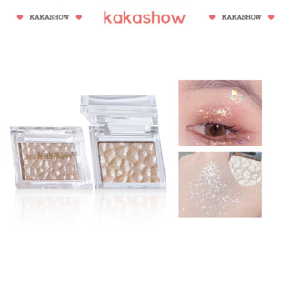 Kakashow พาเลทไฮไลท์ ชิมเมอร์ เนื้อฝุ่น ประกายเพชรคริสตัล A673