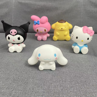 April Sanrio ของเล่นการ์ตูน Hello Kitty Cinnamoroll Kuromi Mymelody  สกุชชี่ขายด่วนจำลอง PU