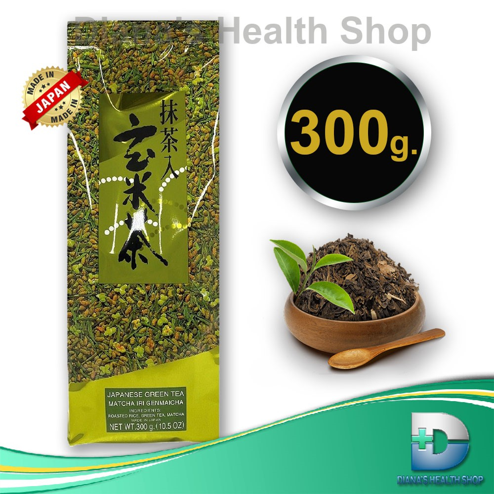 ชาเขียวผสมข้าวคั่ว อิริ เกนไมฉะ Japanese Green Tea Matcha Iri Genmaicha 300 g 