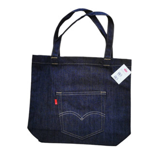 กระเป๋าผ้า กระเป๋าสะพาย กระเป้าผ้ายีนส์ลีวายส์  Levis Denim Tote Bag, Dark Blue