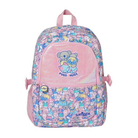 Smiggle Better Together Classic Attach Backpack กระเป๋าเป้ ขนาด 16 นิ้ว Pink Pug  พร้อมส่ง