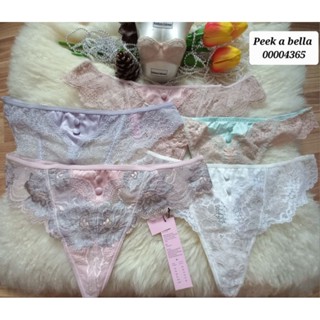 Peek a bella สุ่มป้าย📌 Size XS,S,M,L,XL,2XL ชุดชั้นในแบรนด์เนม/กางเกงใน จีสตริง G-string 00004365