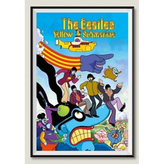 โปสเตอร์วงดนตรีติดผนัง The beatles yellow submarine