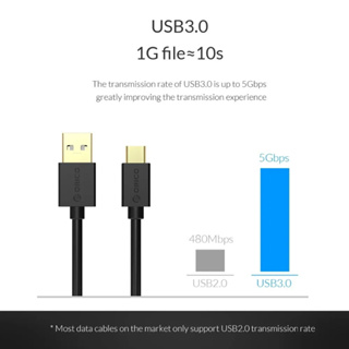 ORICO(U2-AC01) USB3.0 to Type-C Cable 5V 2A Fast Charging Cable For Type-C Phone