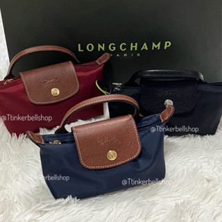 (พร้อมส่ง) longchamp le pliage pouch mini กระเป๋า 🇺🇸