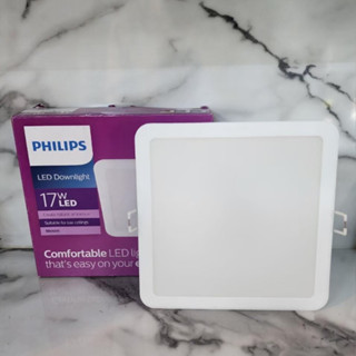 PHILIPS Panel LED MESON 17W โคมไฟดาวน์ไลท์ ฝังฝ้า รุ่นสี่เหลี่ยม  59467  Daylight , WarmWhite รุ่น PH-MESONSQ/17