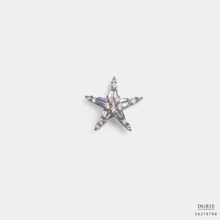 Silver Stars Sparkle Brooch-เข็มกลัดดาวสีเงิน