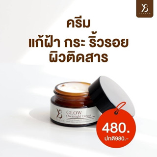 Y8 GLOW OVERNIGHT CREAM วายแปด โกล์ว โอเวอร์ไนท์ ครีมลดฝ้า ครีมแก้ฝ้า กระ