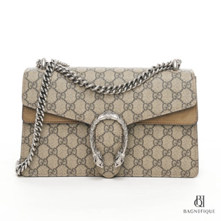 GUCCI DIONYSUS SMALL BROWN GG SUPREME MONOGRAM SHW