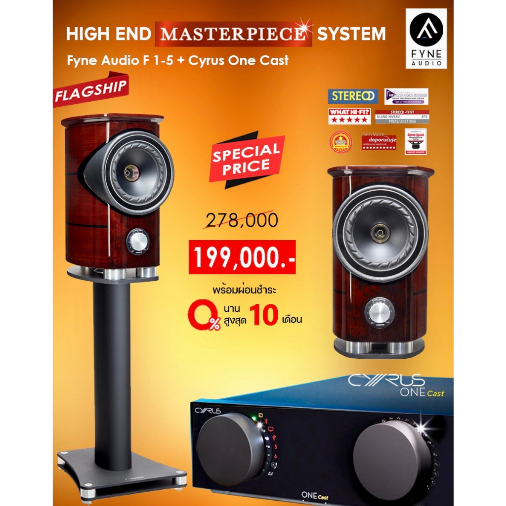 Fyne Audio F1-5 + Cyrus One Cast