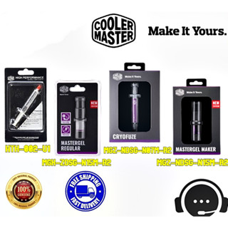 ⚡️ซิลีโคนซีพียูเย็นสุดๆ⚡️ COOLER MASTER (HTK-002-U1, MasterGel, CryoFuze) สำหรับ CPU/GPU THERMAL GREASE