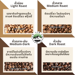 JAM Coffee Roaster เมล็ดกาแฟอาราบิก้า 500 กรัม เกรดพรีเมี่ยม คัดพิเศษ 5 ระดับการคั่ว
