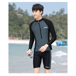 35-70kG พร้อมส่งจ้า ชุดว่ายน้ำแขนยาว ชุดดำน้ำ คู่รัก กันUV ชุดว่ายน้ำ ผู้ชายและผู้หญิง ดำน้ำ 3801 3802