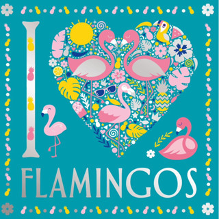 I Heart Flamingos (ไอฮาร์ท พ็อกเก็ต ระบายสี)