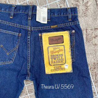 W-r-a-n-g-l-e-r ยีนส์ทรงกระบอกใหญ่ (ผ้าฟอก) สี Jeans สินค้าล้างสต๊อก1