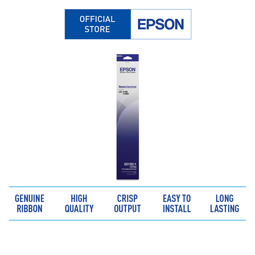 Epson S015511 Ribbon Cartridge ตลับผ้าหมึกดอท