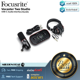 Focusrite : Vocaster Two Studio by Millionhead (ชุดบันทึกเสียงและจัดรายการสําหรับคนทํา Podcast ช่วยให้คุณทํา Podcast ได้