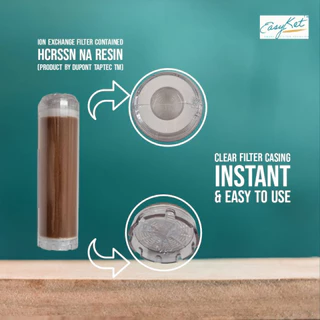 EasyKet ™ Ion Exchange Resin Filter ไส้กรองเรซิ่น ขนาด 2.5 x 10 นิ้ว บรรจุเรซิ่น DuPont ™ TapTec ™ HCRSSN Na