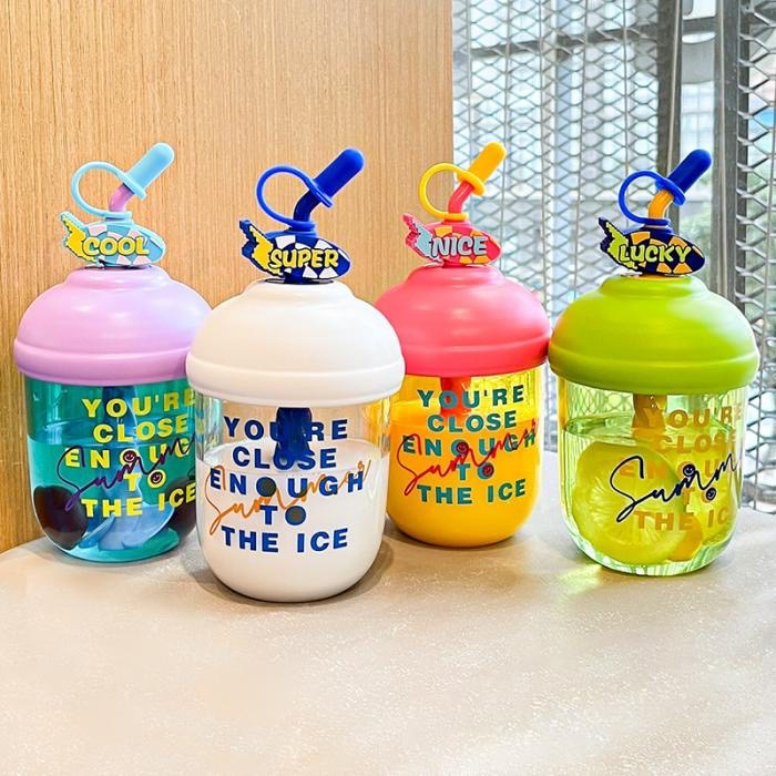ส่งภายใน48ชม. ขวดน้ำพลาสติก ขวดน้ำสำหรับเด็ก แก้วน้ำเด็ก ขนาด 600ml